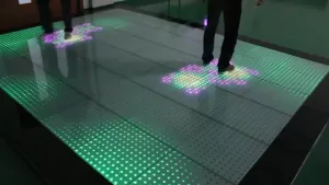 interactive floor tile display